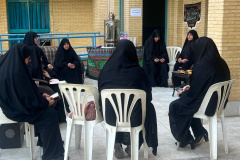 اسکان زائران در اقامتگاه پردیس خواهران همزمان با مراسم وداع و تشییع رهبر شهید انقلاب