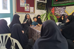 اسکان زائران در اقامتگاه پردیس خواهران همزمان با مراسم وداع و تشییع رهبر شهید انقلاب