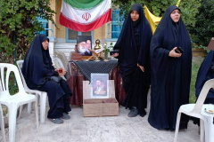 اسکان زائران در اقامتگاه پردیس خواهران همزمان با مراسم وداع و تشییع رهبر شهید انقلاب
